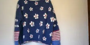 Suéter tejido a mano